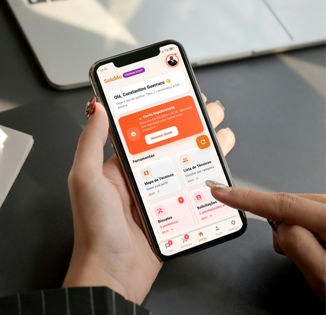 SoluMo - plataforma para encontrar profissionais, serviços e oportunidades
